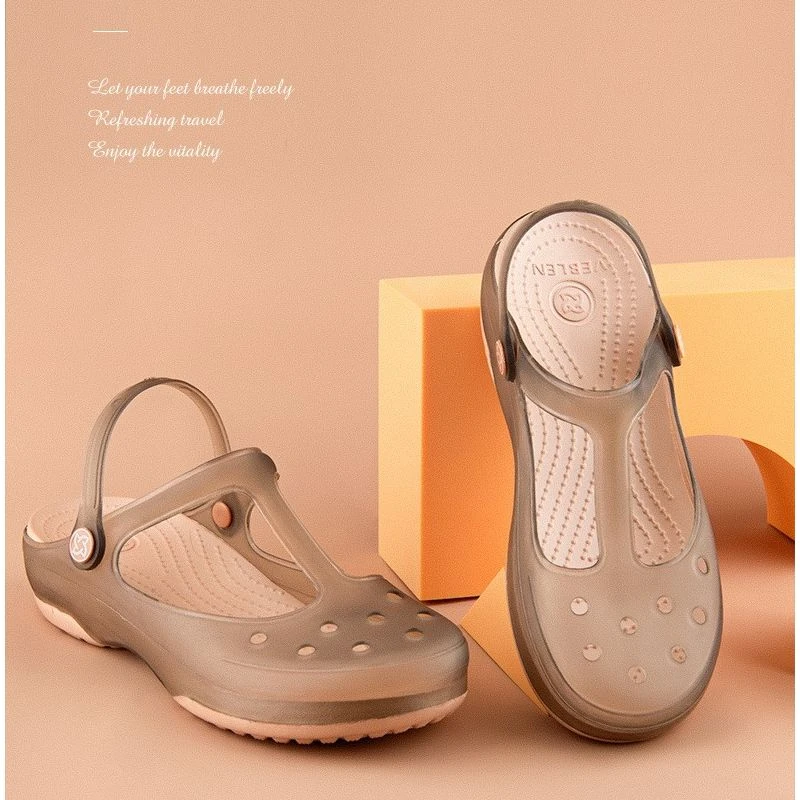 【镇店之宝】维布伦果洞鞋6601女百搭舒适沙滩防滑洞洞鞋夏季凉拖鞋