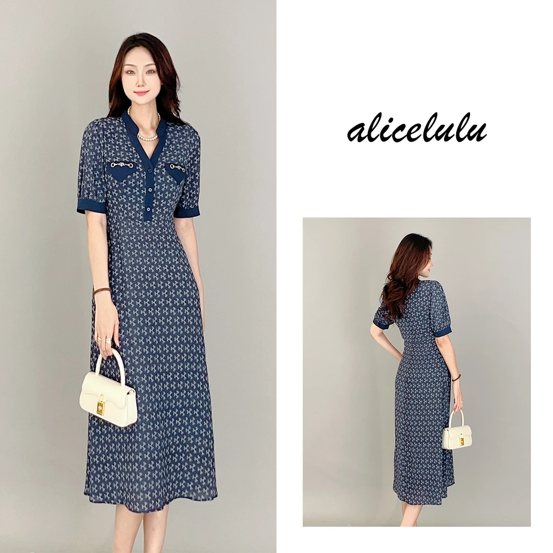 4 ALICE “情迷老花”连衣裙 优雅气质 时髦耐看 S1033983J