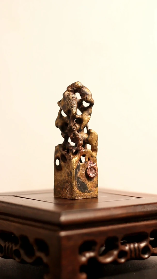 印面2.0原创手作-铜太湖石-印章-印胚-印纽篆刻铜印纯手工原创