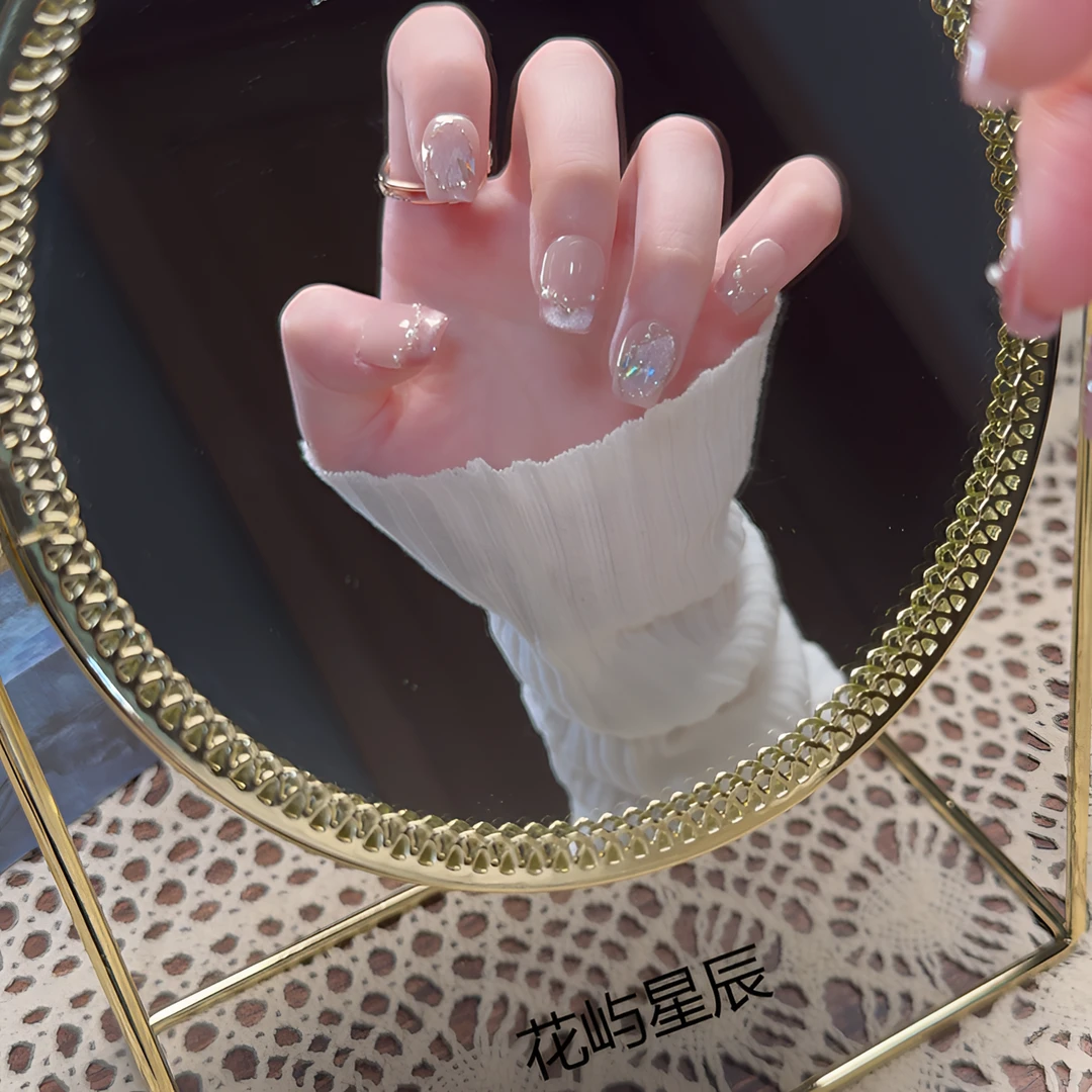 Butterfly【香榭丽舍-蔷薇】纯手工穿戴甲轻奢显白高级感女神法式