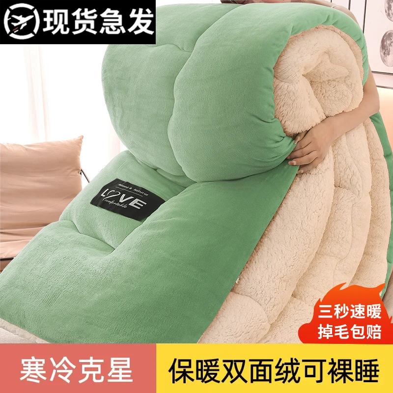 羊羔绒被子冬被棉被被芯加厚保暖冬天宿舍单人学生冬季双人被褥子