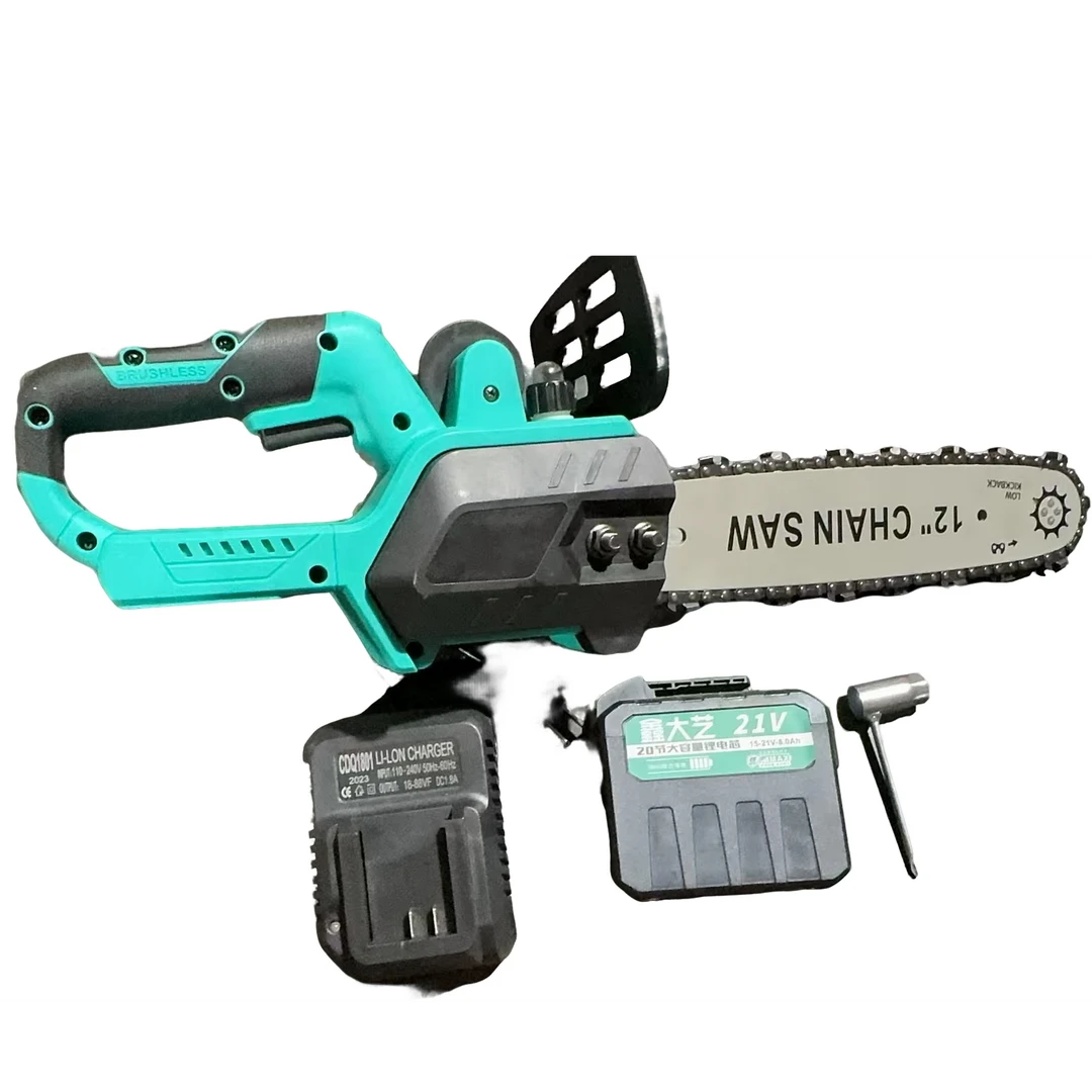 【12寸纯铜无刷锂电电锯】无刷锂电12寸电锯20节电池