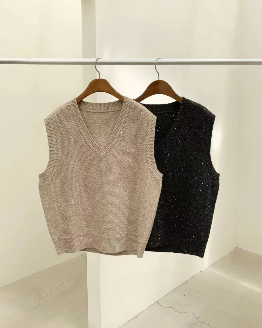 吸引你韩国正品新款洋气彩点纱马甲