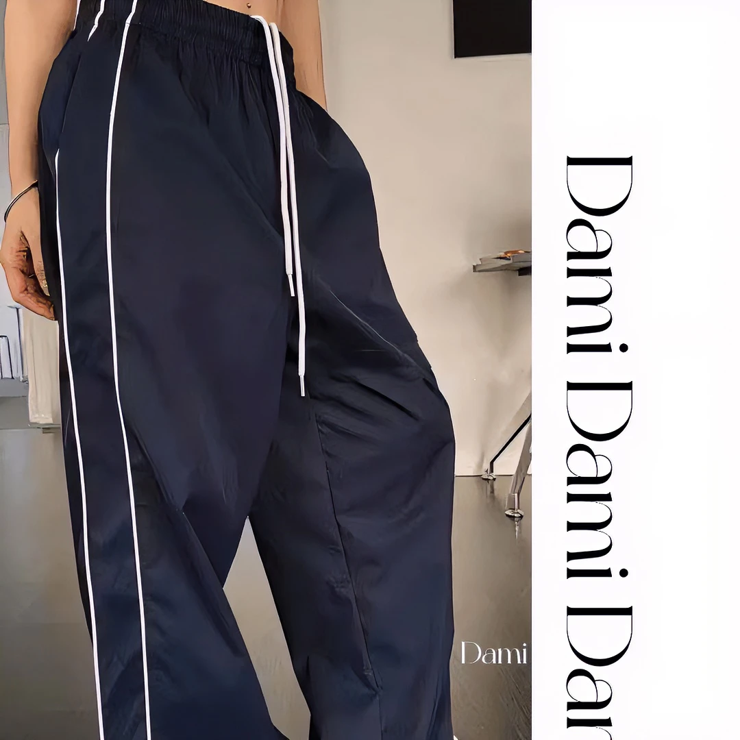 Dami【爱惜】时尚休闲裤百搭夏季薄款宽松潮流潮流抽绳秋季韩版