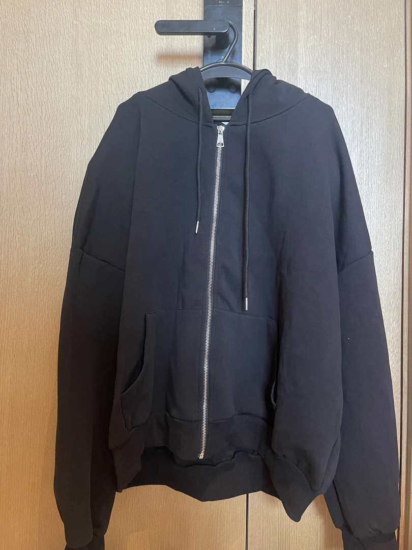 Dami 秋季重磅纯色开衫卫衣外套女