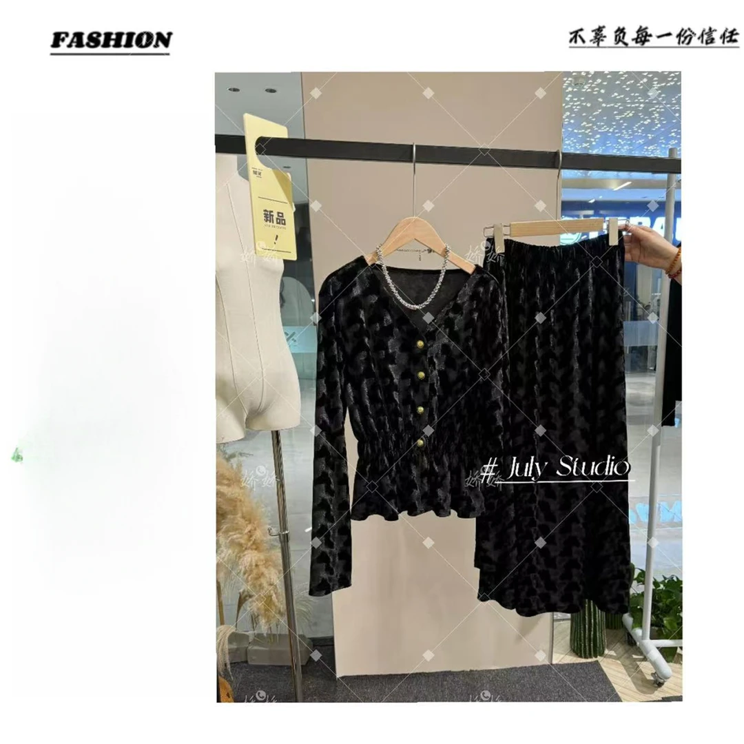 秋冬新款时尚套装显瘦气质长袖网红法式秋季休闲218百搭洋气