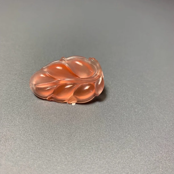天然原矿南红玛瑙冰粉玉叶坠子