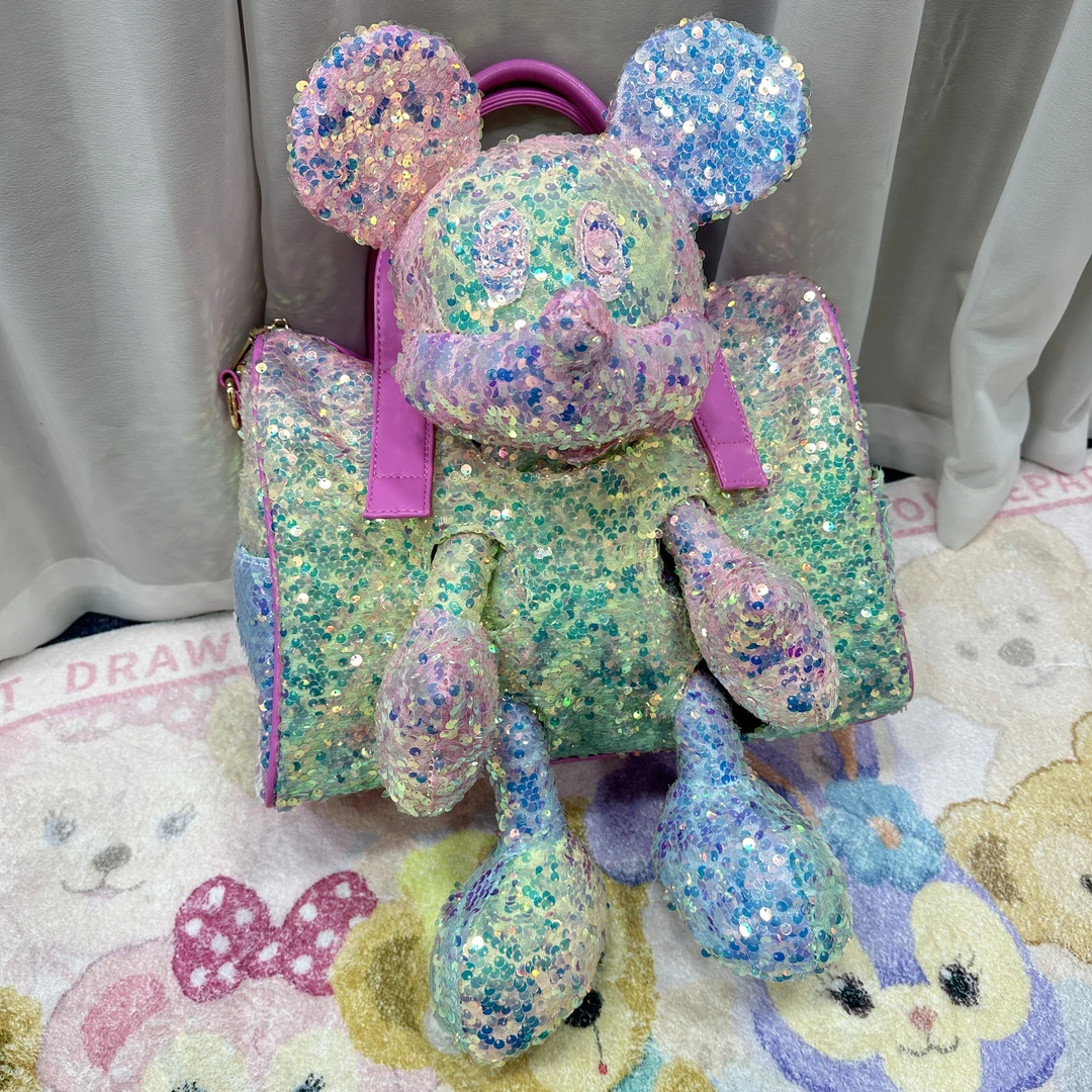 【格格专属】时尚百搭单肩斜挎包新款潮流女包包七彩米奇