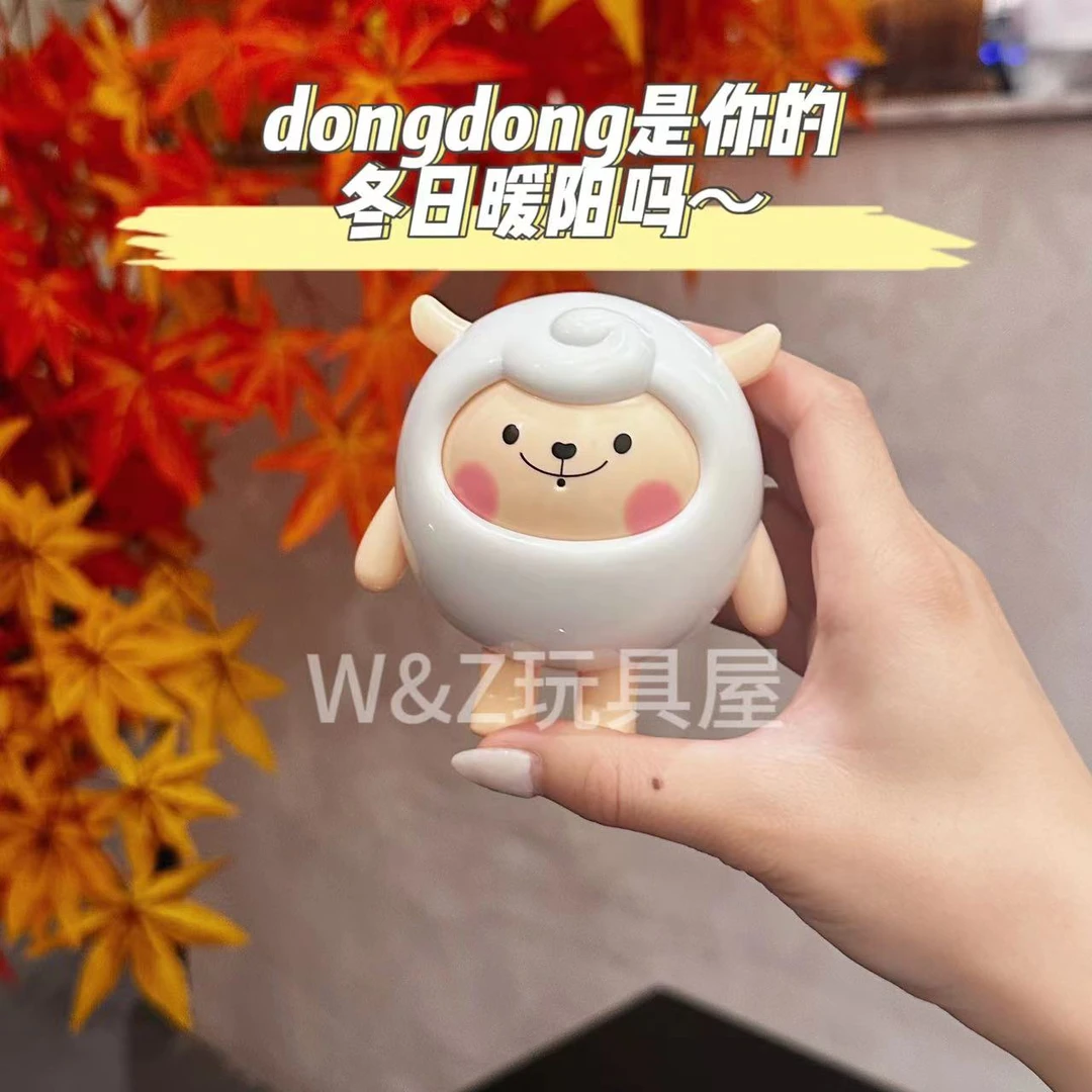 圣诞节录音款按压咚咚羊发声小摆件可爱冬冬羊公仔玩具羊发声玩具