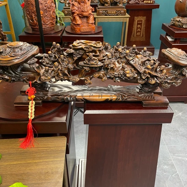 吉祥如意十八罗汉（黄）长65高20玄关电视柜摆件装饰摆件