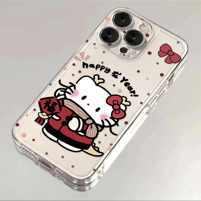 新年龙角凯蒂苹果华为oppo小米vivo全包iPhone12/13/14/15手机壳