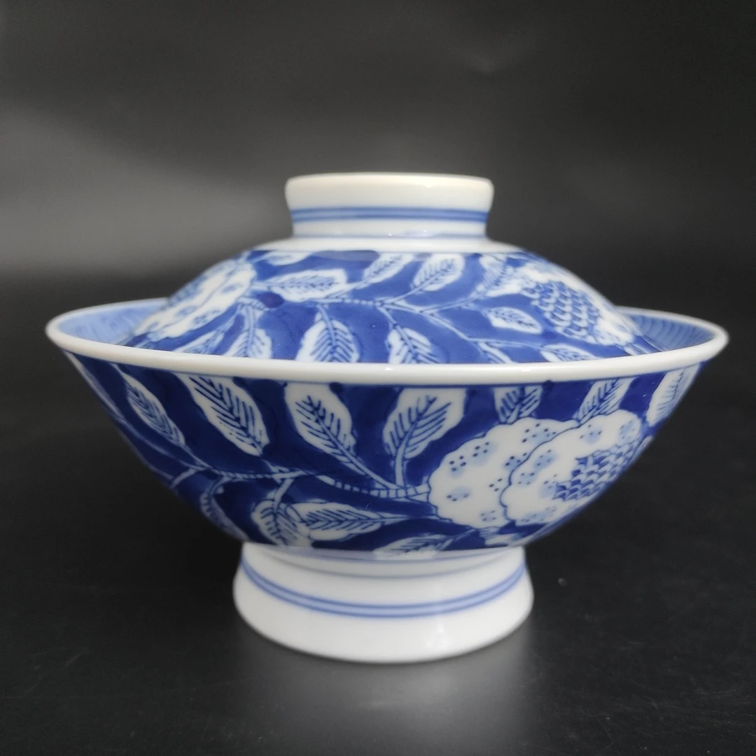青花大盖碗，全新全品未使用e61