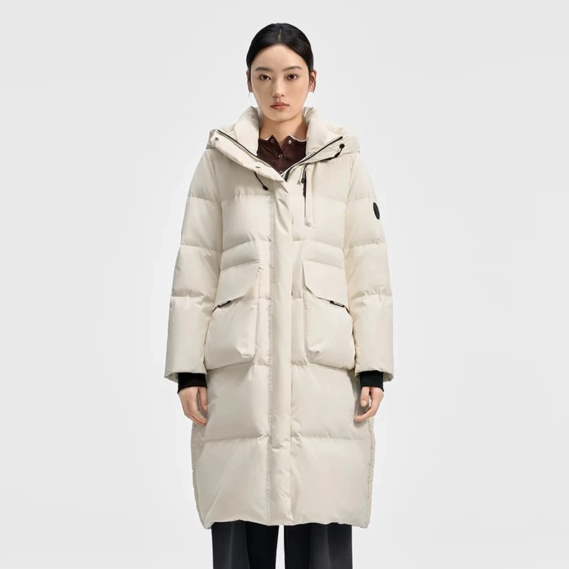 【澳门小源专属】经典百搭工装风中长款羽绒服外套DY19