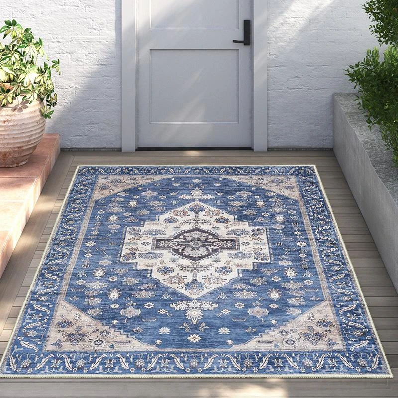 客厅地毯家用民族垫子玄关防滑门口入户门垫脚地垫欧式进门垫