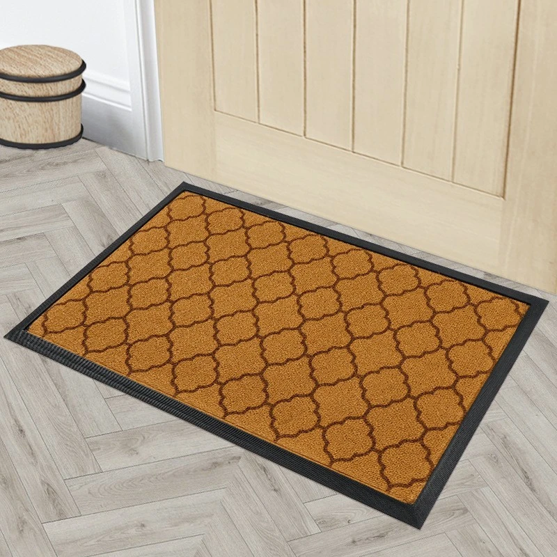 彩迎家喜新中式美尼斯入户门免洗脚垫玄关门口垫子刮沙除尘吸水垫
