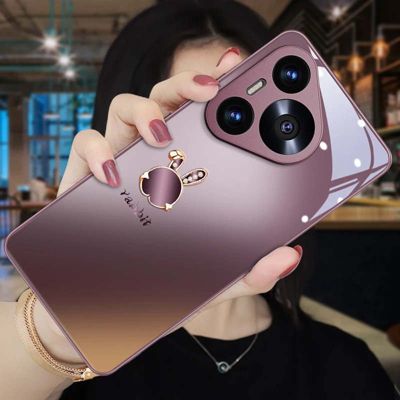 适用华为梅子色兔子Pura80pro手机壳新款pura70pro高级感网红高端