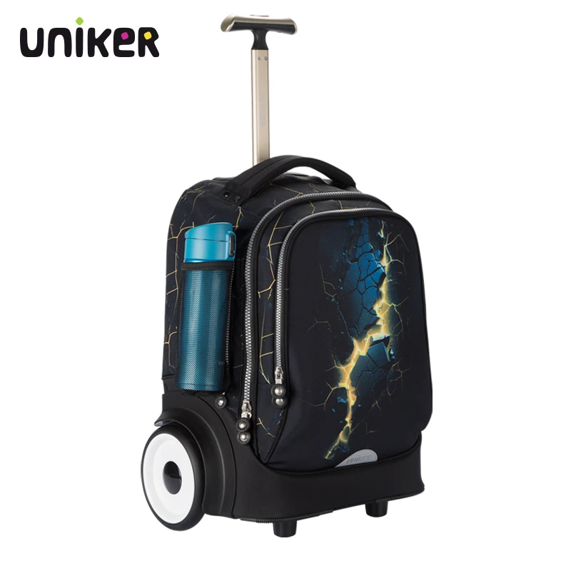 uniker拉杆书包初高中小学女56年级男生静音轮可爬楼梯大容量旅行