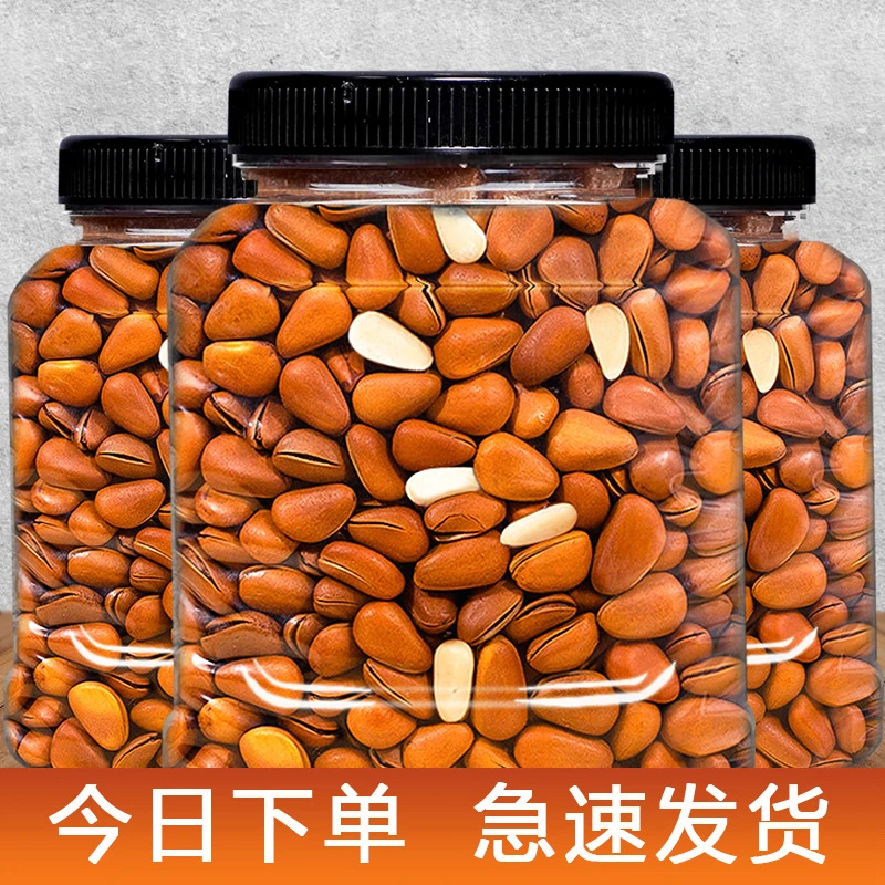 东北松子罐装新货大颗粒原味手剥坚果零食特产原产东北干果