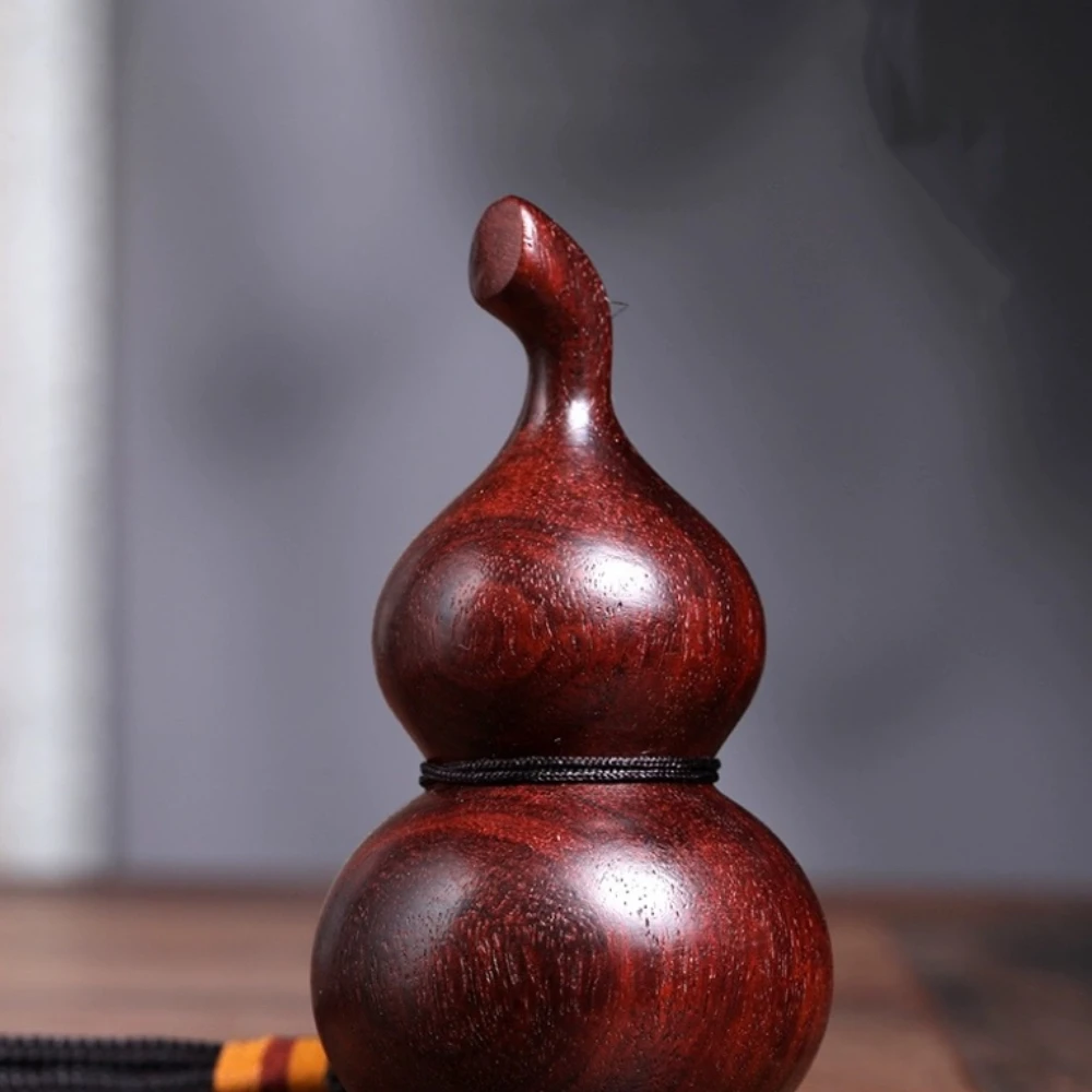 紫檀木批量生产把玩件全品近现代木艺葫芦福禄寿手把件