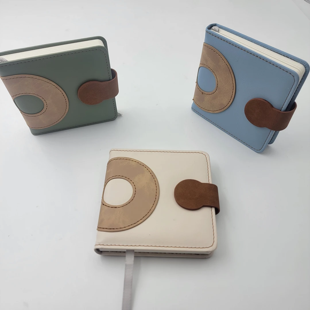 【3026】3本软皮面磁扣本内页空白