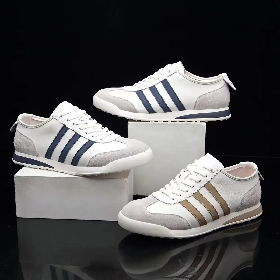 春秋季单层头层牛皮男士舒适透气软底低帮阿甘鞋真皮时尚百搭潮鞋