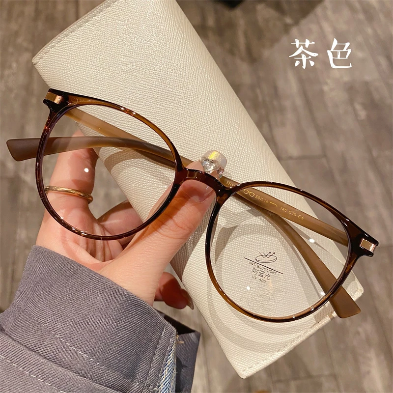 超轻韩版同款橄榄绿素颜显瘦可配近视防蓝光护目近视眼镜女镜框