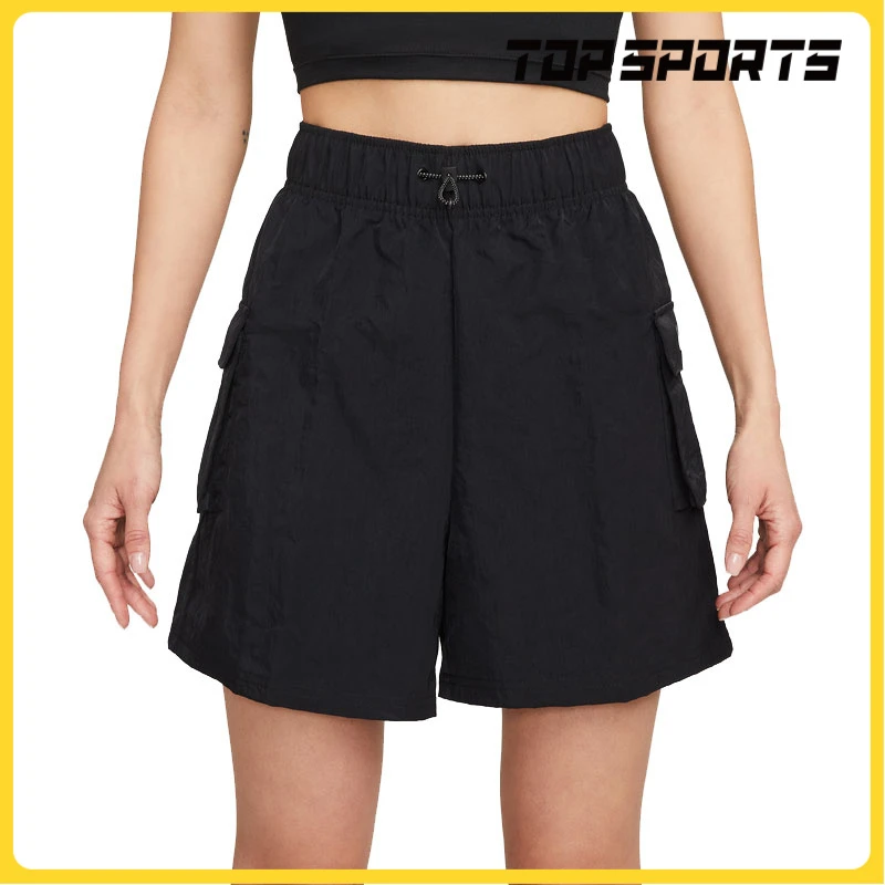 Nike耐克女款AS W NSW ESSNTL WVN HR SHORT速干短裤DM6248-010