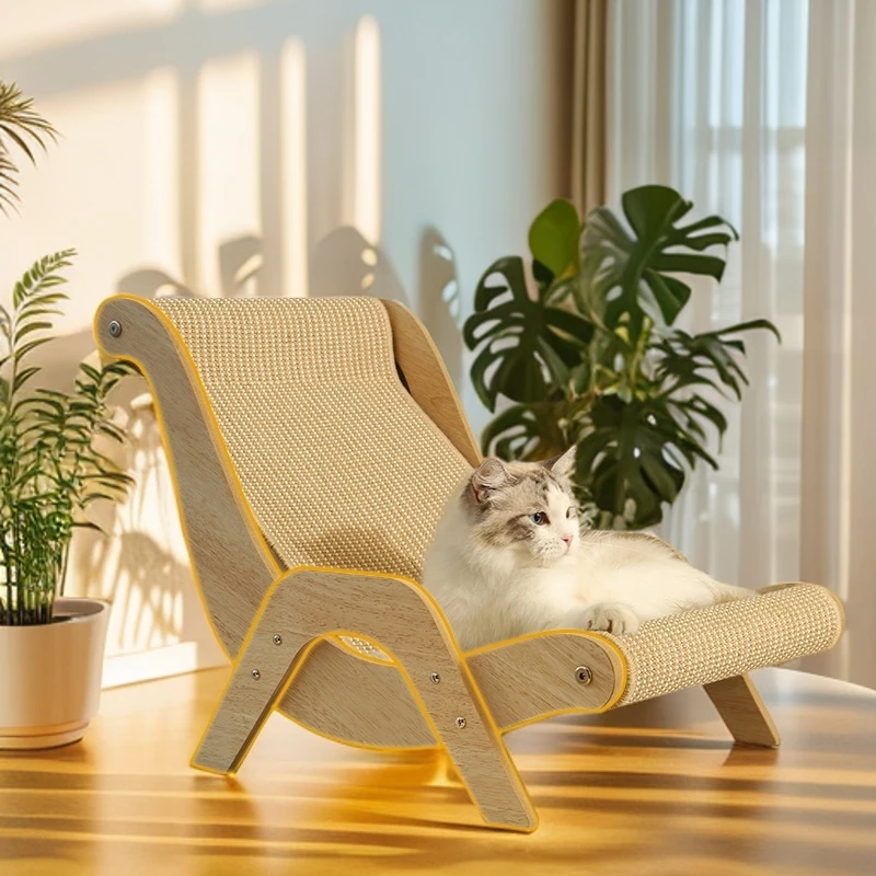 喵仙儿麻垫躺椅猫咪沙发椅子耐抓不掉屑猫抓板柔软舒适透气家居