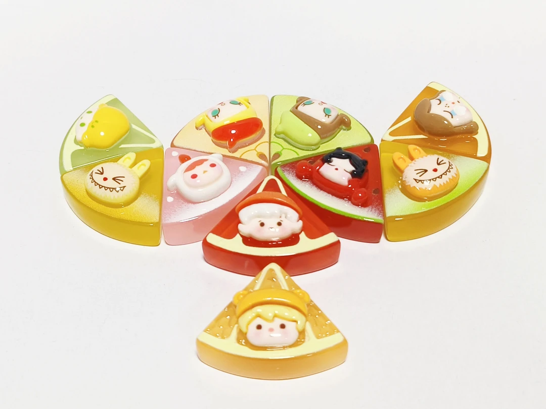 水果切片萌粒手工饰品diy九宫格