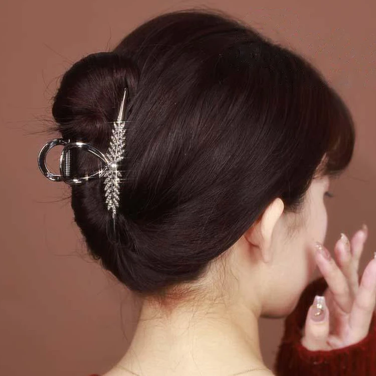 优雅高级感麦穗后脑勺大号2023气质发抓夹金属鲨鱼夹