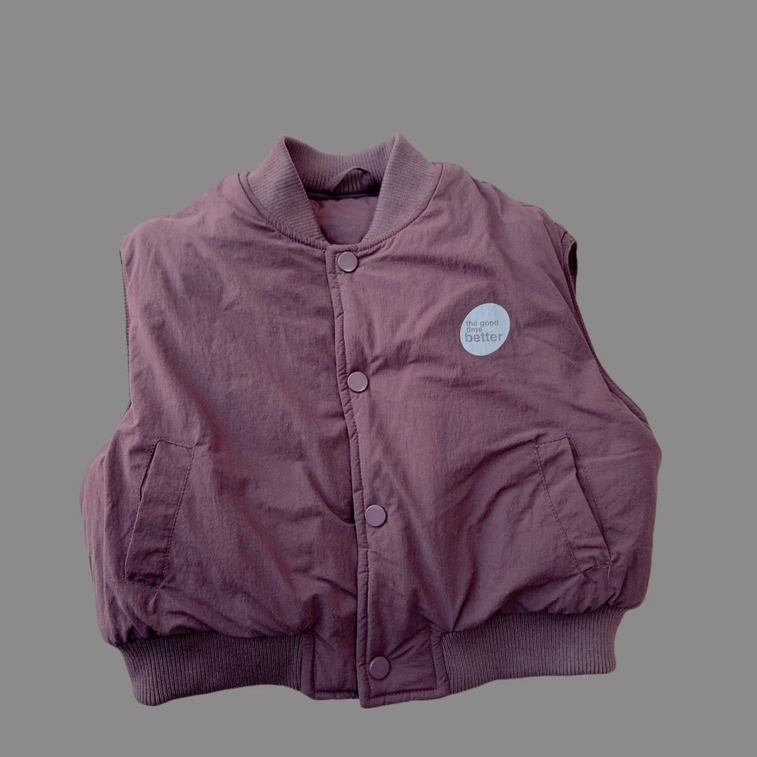 【棉逗熊品牌冬季】男童韩版冬季时尚休闲中大童百搭马甲-12143