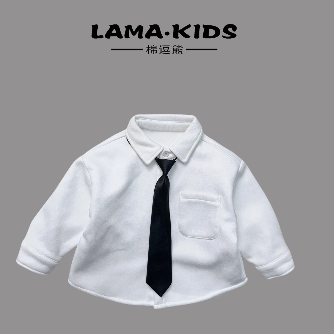 【棉逗熊品牌】男童韩版秋时尚休闲中小童百搭衬衫-12323