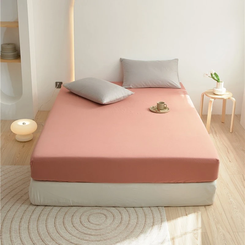 【床笠】100%棉纯色全棉斜纹床笠加密棉斜纹松紧全包裹席梦思床垫套