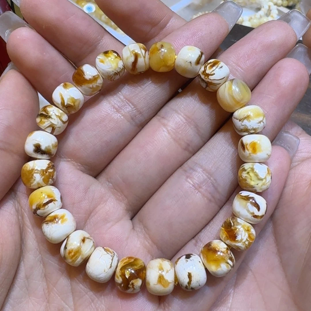 琥珀珠宝奇石未镶嵌沁色9➕