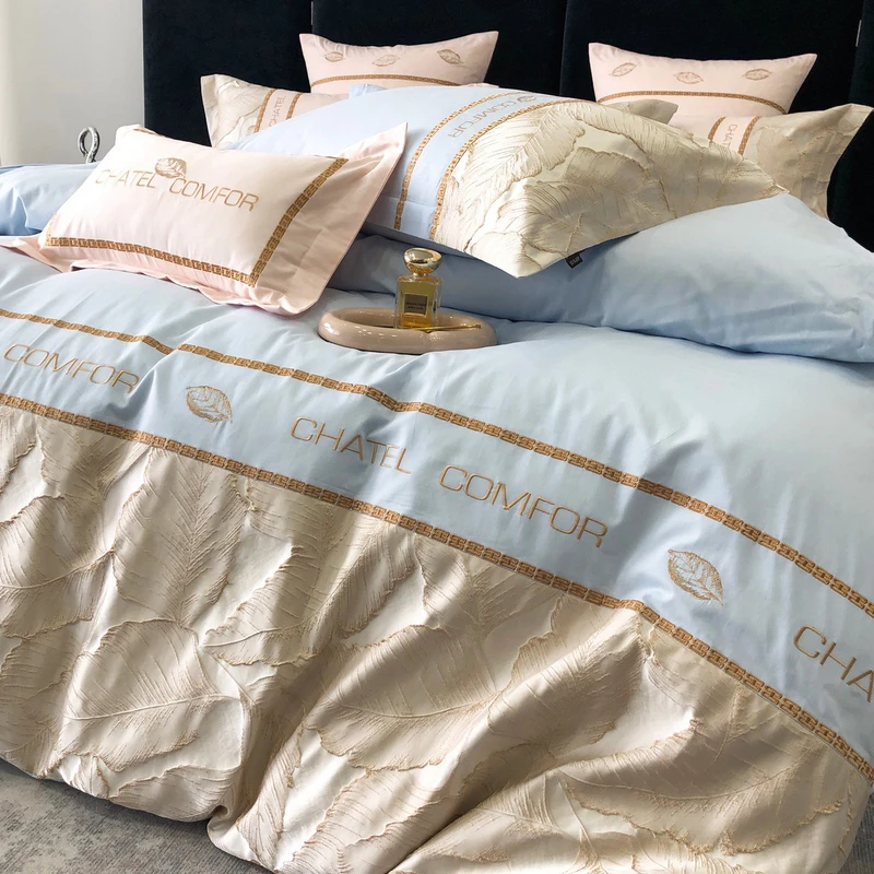 茱丽叶-全棉加厚磨毛绣花四件套床上用品