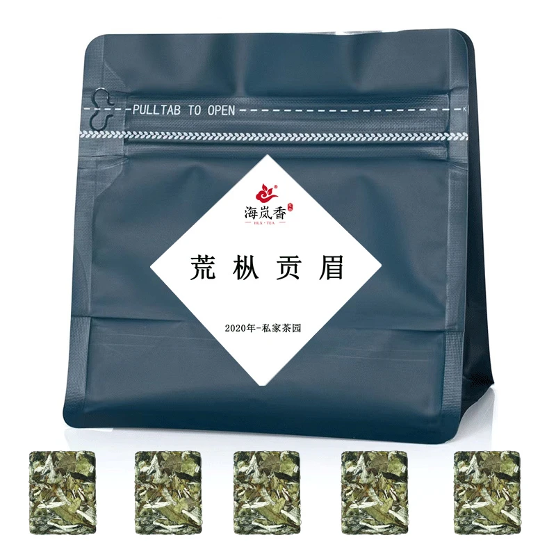 海岚香高山生态白茶饼干茶2020年荒山老枞贡眉陈年花香小方片茶叶