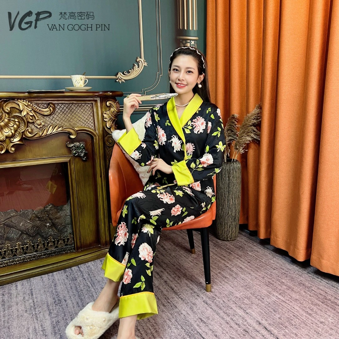【 柳娇花媚】VGP 设计2023款轻奢显瘦气质居家服套装 女士睡衣