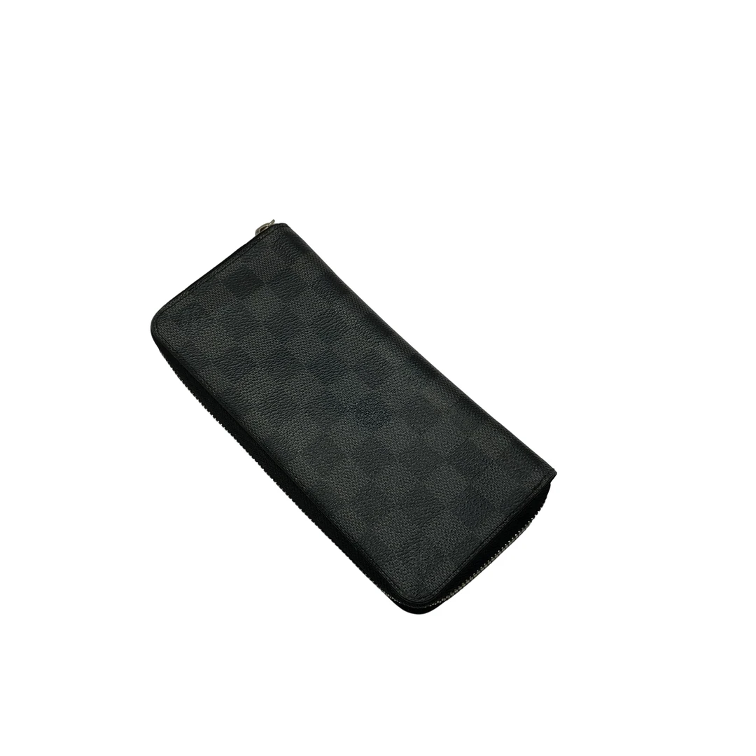 95新 LouisVuitton/路易威登 黑棋盘格钱包/3209号男士短款时尚