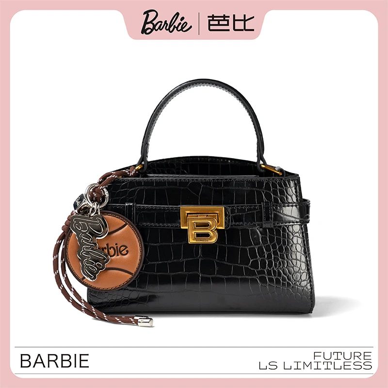 BARBIE/芭比新款凯莉包轻奢手提斜挎包高档气质女神包