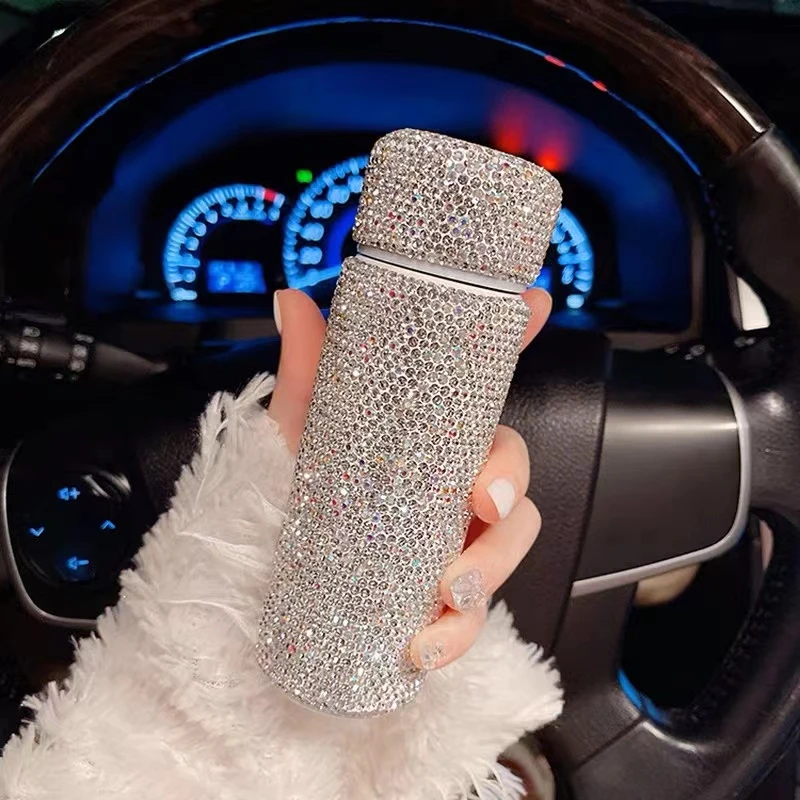 高颜值创意满钻不锈钢迷你镶钻车载水杯保温杯小巧杯子网红爆款