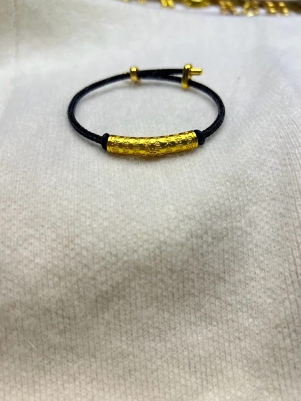 铜合金手链 铜合金国潮秋冬新款时尚百搭弯管手链