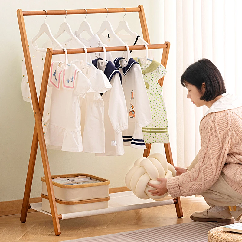 挂衣架落地衣帽架卧室简易衣柜挂衣服架子挂衣杆置物架家用收纳架