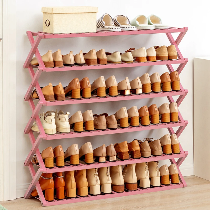 免安装折叠鞋架子家用门口简易鞋柜鞋收纳神器小窄宿舍卧室经济型