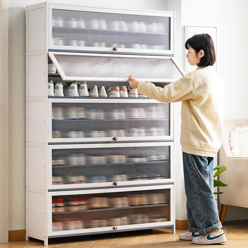 鞋柜家用门口大容量鞋架子玄关室内简易新款2024爆款入户收纳多层