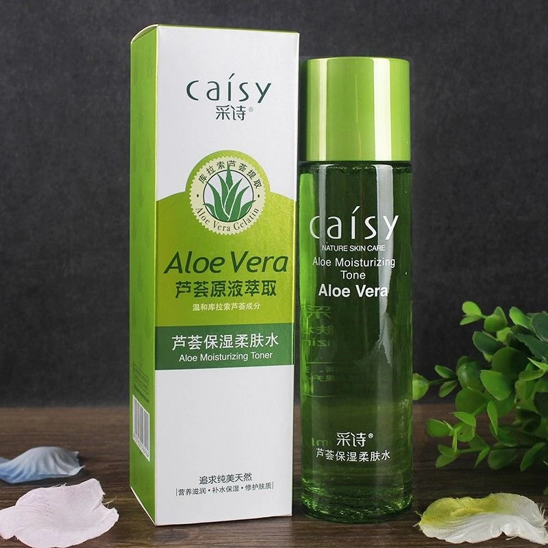 正品采诗芦荟保湿柔肤水120ml温和滋润保湿白皙补水男女爽肤水液