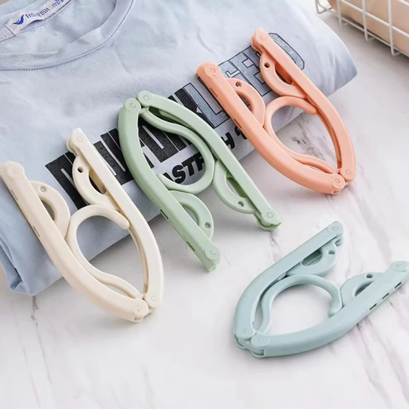 【买1发10】创意折叠衣架 旅行便携折叠衣架简易便携式折叠晾衣架