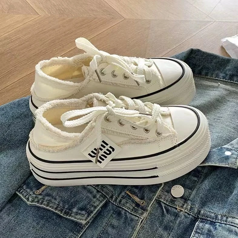 欧货厚底老爹鞋女2024秋季新款做旧擦色脏脏女鞋休闲运动鞋松糕鞋