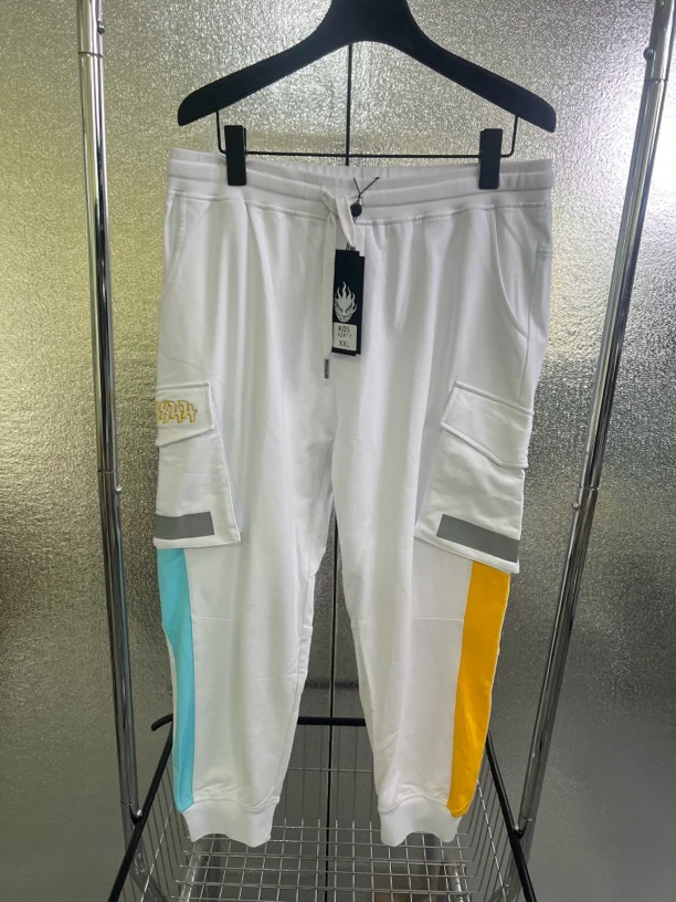 K05-52917-XX春夏季裤腿蓝黄带卫裤