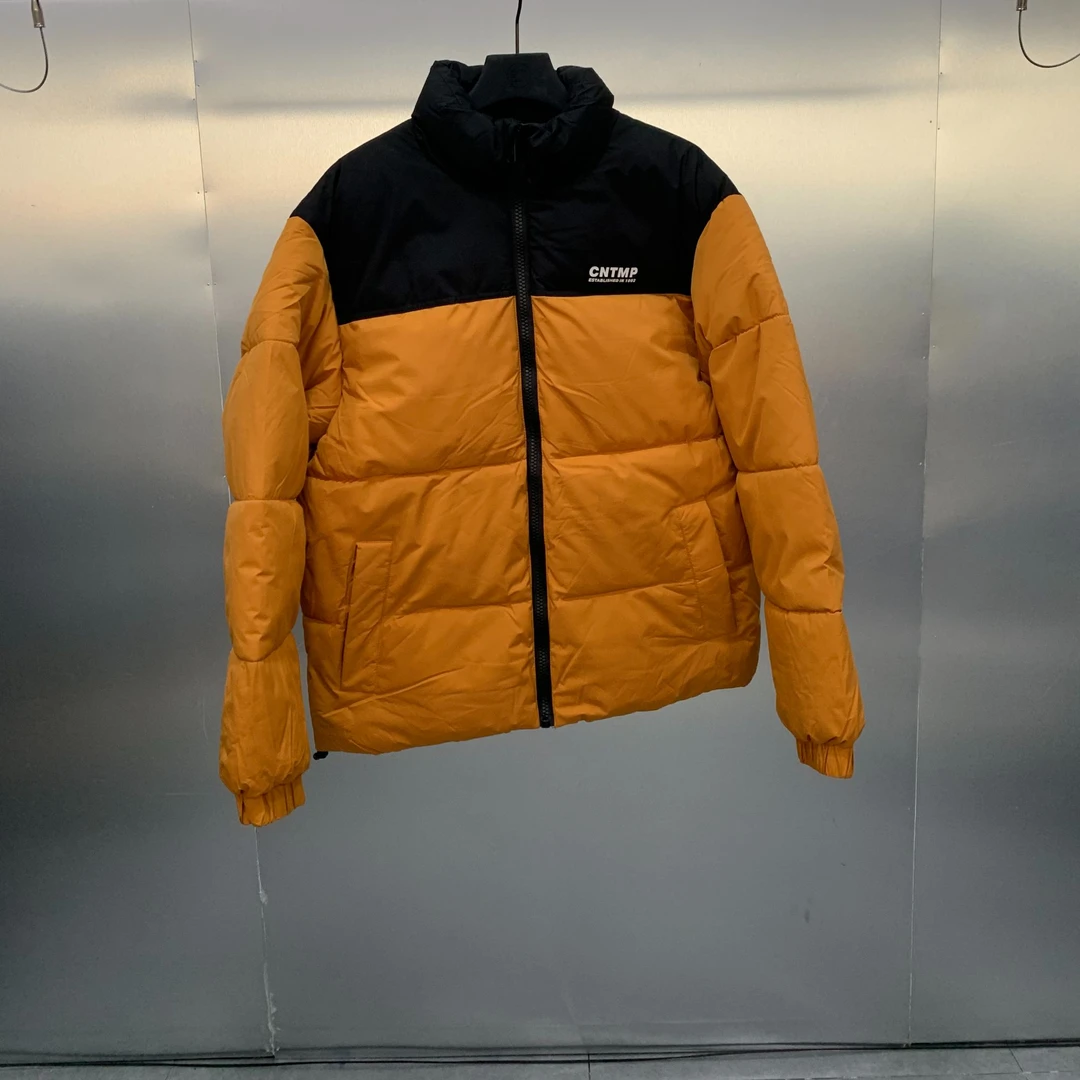 H05-ST-112701-秋冬季拼色风格设计潮流时尚厚款外套