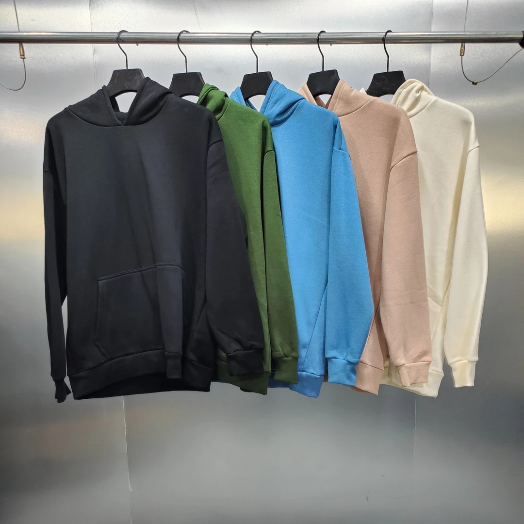 H06-112516-AER秋冬款背面字母印花宽松百搭（加绒）连帽卫衣